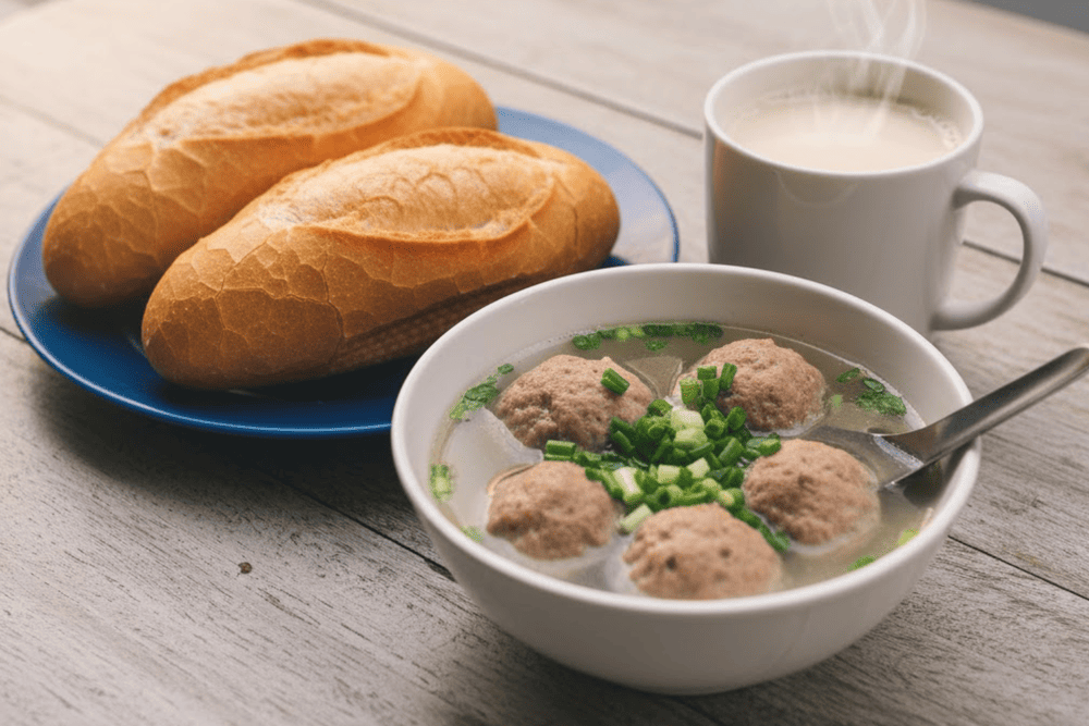 Món ăn này thường được cho thêm hành lá cắt nhỏ nên nếu bạn không thích loại rau gia vị này, hãy báo trước với chủ quán